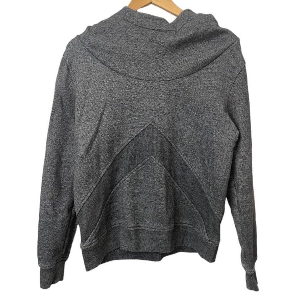 Lole charcoal cowl neck hooded knit sweater